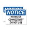 Signmission No Water Connectivity Do Not Use, 10 in W x Rectangle, Plastic OS-2PACK-NS-P-710-L-15036 - alternate 1